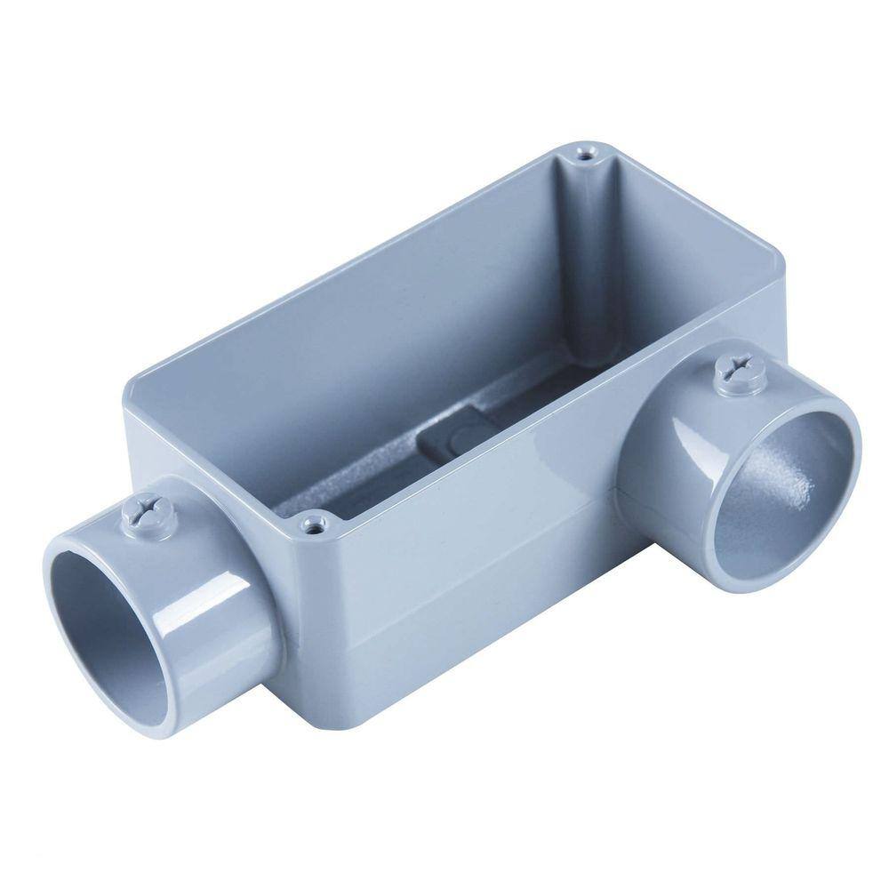Condulete fixo 3/4" tipo "LL" - sem tampa / sem rosca / com pintura eletrostática a pó Tramontina