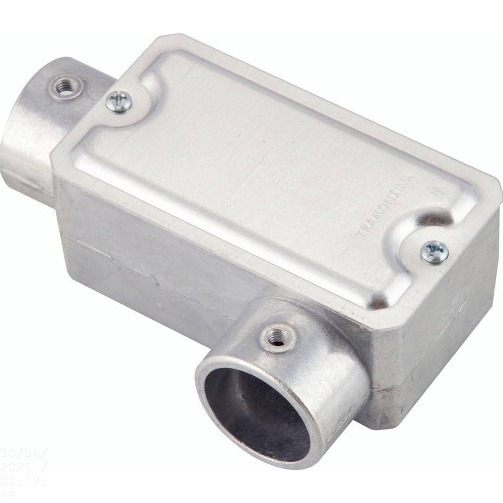 Condulete fixo 3/4" tipo "LL" - com tampa / sem rosca / sem pintura Tramontina