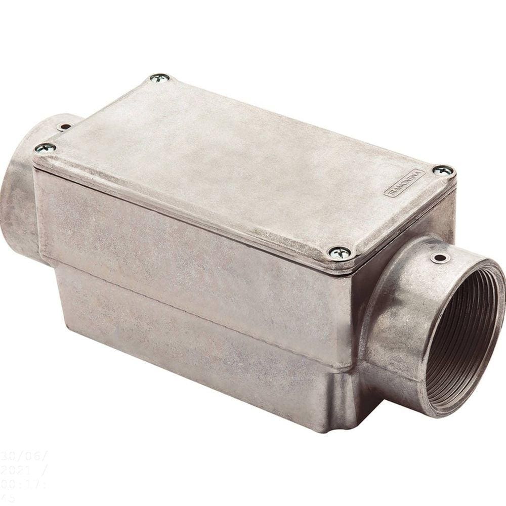 Condulete fixo 2" tipo "c" - com tampa / rosca BSP / sem pintura Tramontina