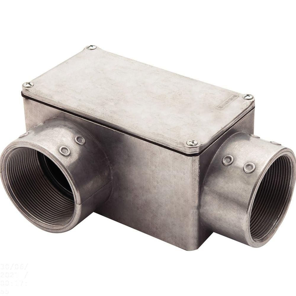 Condulete fixo 2.1/2" tipo "LR" - com tampa / rosca BSP / sem pintura Tramontina