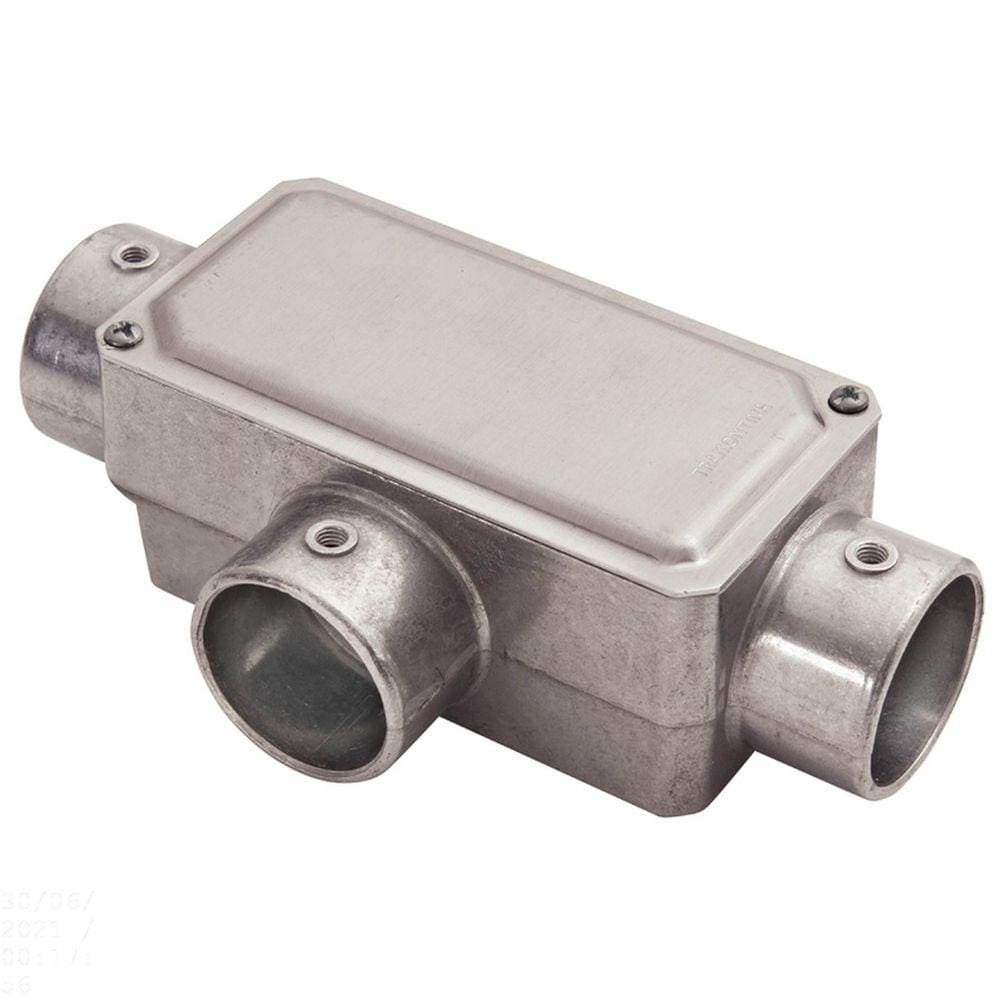 Condulete fixo 1" tipo "T" - com tampa / sem rosca / sem pintura Tramontina