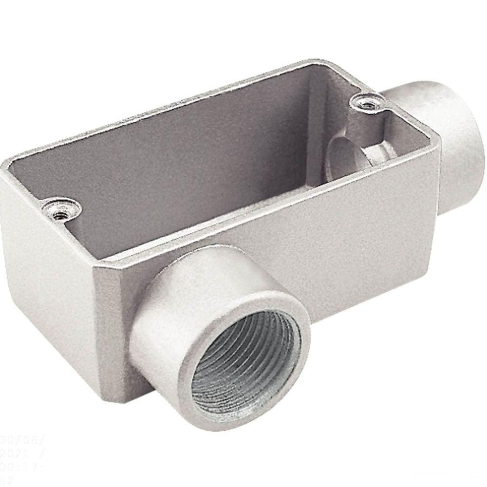 Condulete fixo 1" tipo "LR" - sem tampa / sem rosca / com pintura eletrostática a pó Tramontina