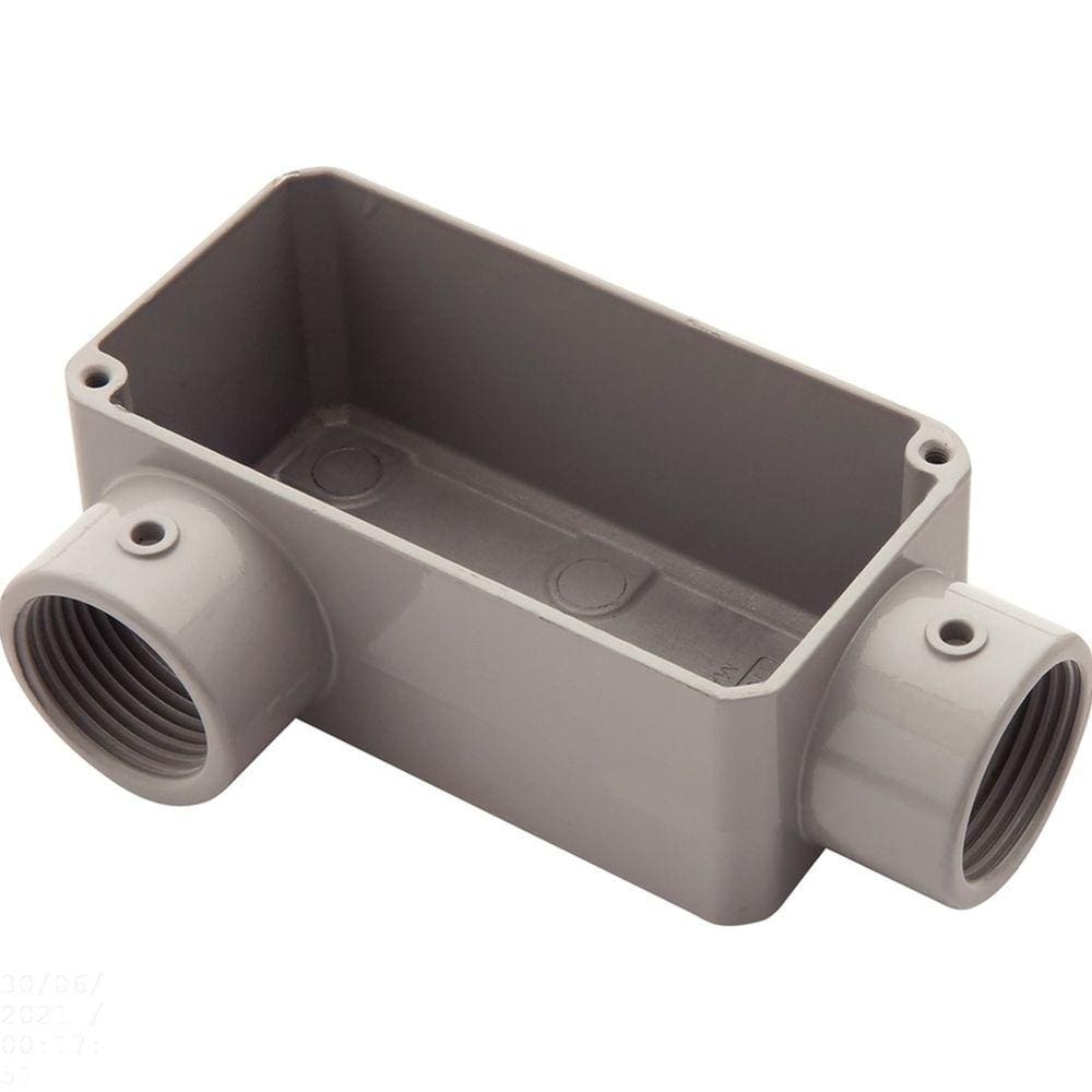 Condulete fixo 1" tipo "LR" - sem tampa / rosca BSP / com pintura eletrostática a pó Tramontina
