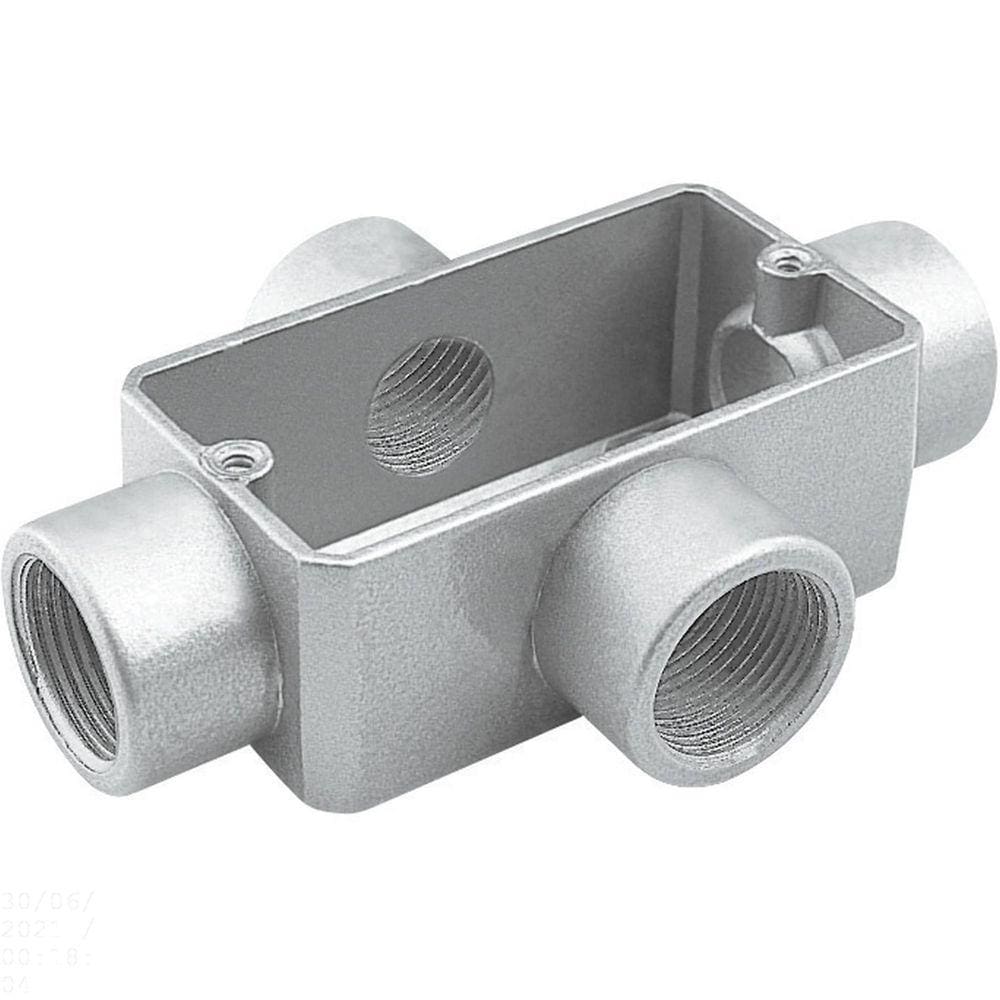 Condulete fixo 1/2" tipo "X" - sem tampa / rosca BSP / sem pintura Tramontina