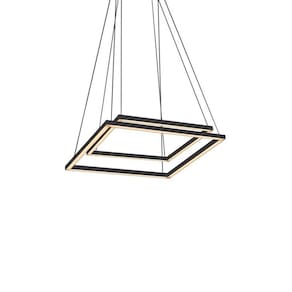 Lustre Pendente Newline Fit Led 748 Bivolt Preto 4000K Luz Neutra