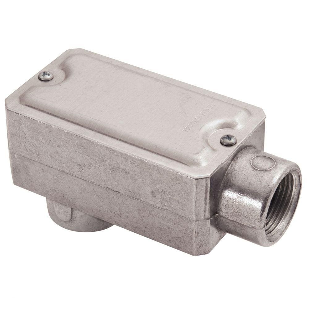 Condulete fixo 1/2" tipo "LB" - com tampa / rosca BSP / sem pintura Tramontina