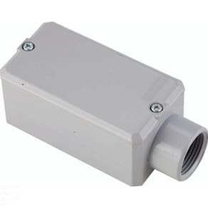 Condulete fixo 1/2" tipo "E" - com tampa / rosca BSP / com pintura eletrostática a pó Tramontina