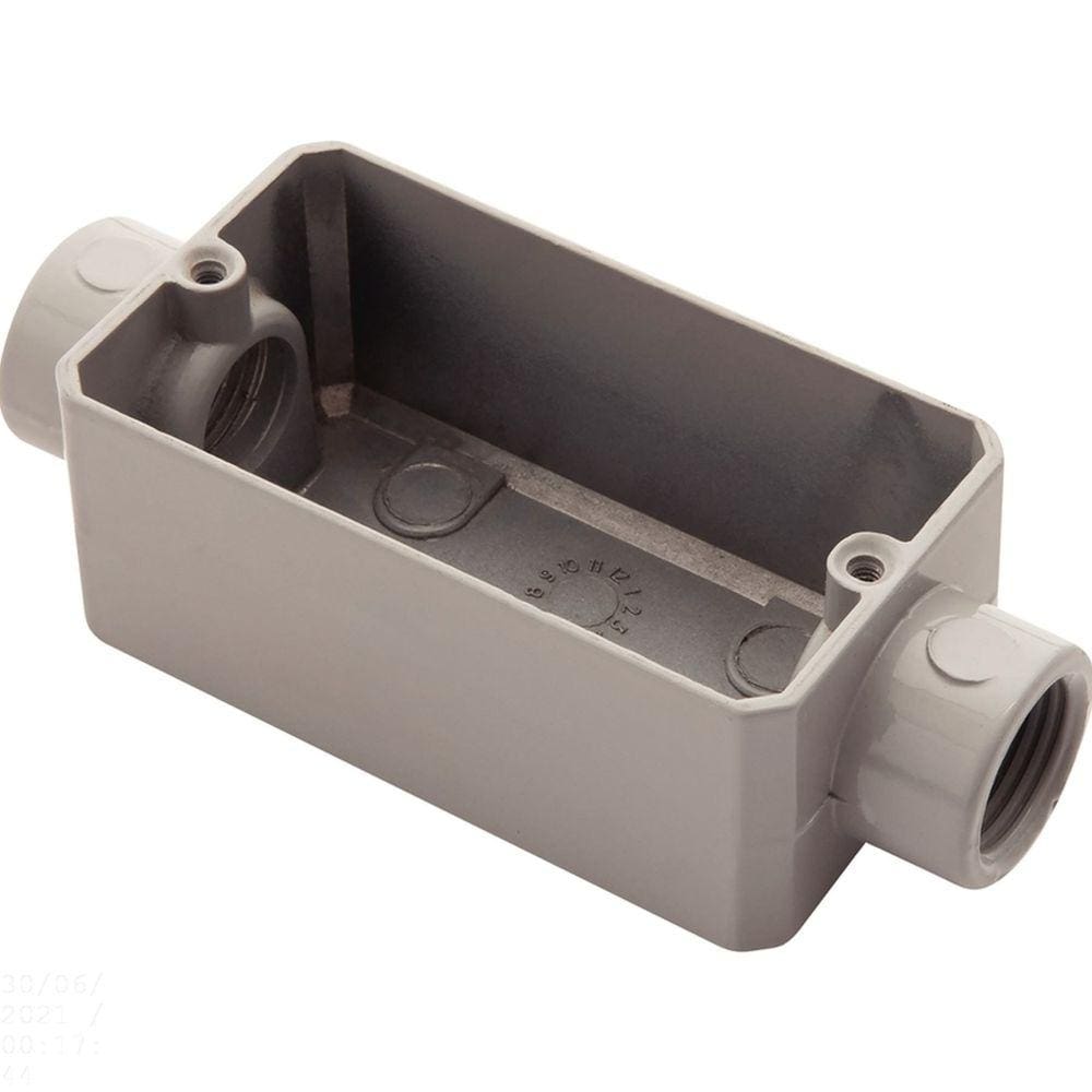 Condulete fixo 1/2" tipo "C" - sem tampa / rosca BSP / com pintura eletrostática a pó Tramontina