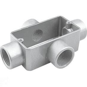 Condulete fixo 1.1/4" tipo "X" - com tampa / sem rosca / sem pintura Tramontina