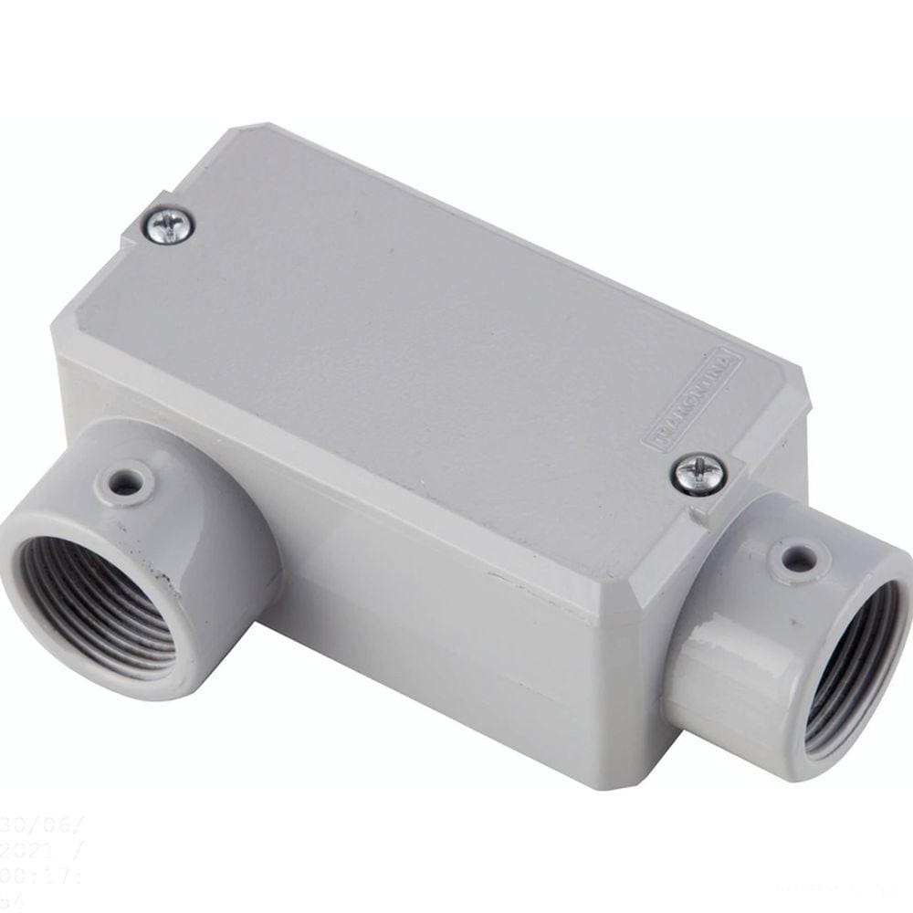 Condulete fixo tipo ”LR” Tramontina 1” - com tampa - sem rosca - com pintura Tramontina