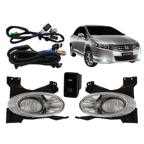 Kit farol auxiliar Milha City 2009 a 2011 Cromado Bmo shock