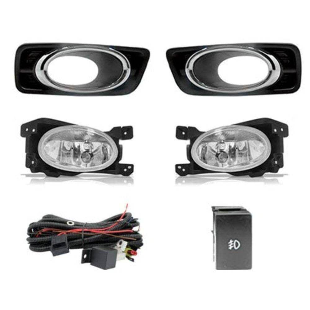 Kit farol auxiliar Milha City 2012 a 2014 Cromado Bmo shock