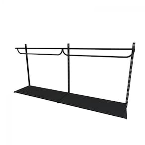Kit Closet Com 5 Peças Regulável 200X100 Cm Preto Clst1P219