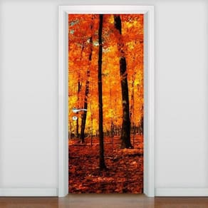 Adesivo De Porta Paisagens - Outono - 215X98Cm