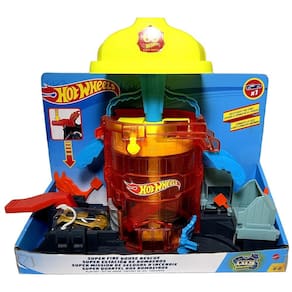 Pista Hot Wheels City Quartel dos Bombeiros Super Loop Mattel