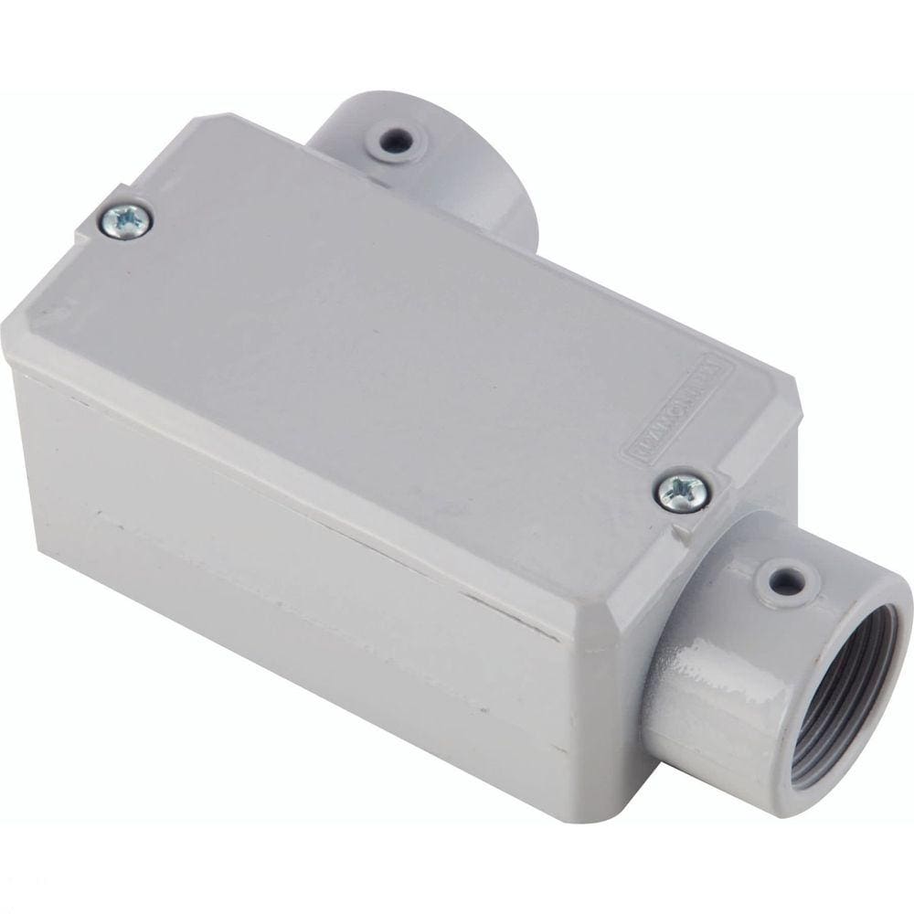 Condulete fixo tipo "LL" Tramontina 1.1/2" - com tampa - com rosca BSP - com pintura Tramontina