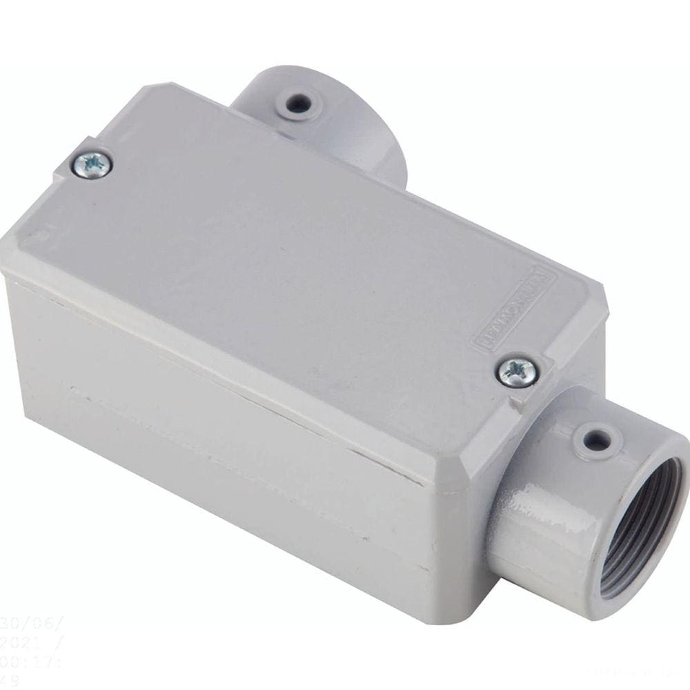 Condulete fixo tipo ”LL” Tramontina 1.1/4” - com tampa - sem rosca - com pintura Tramontina