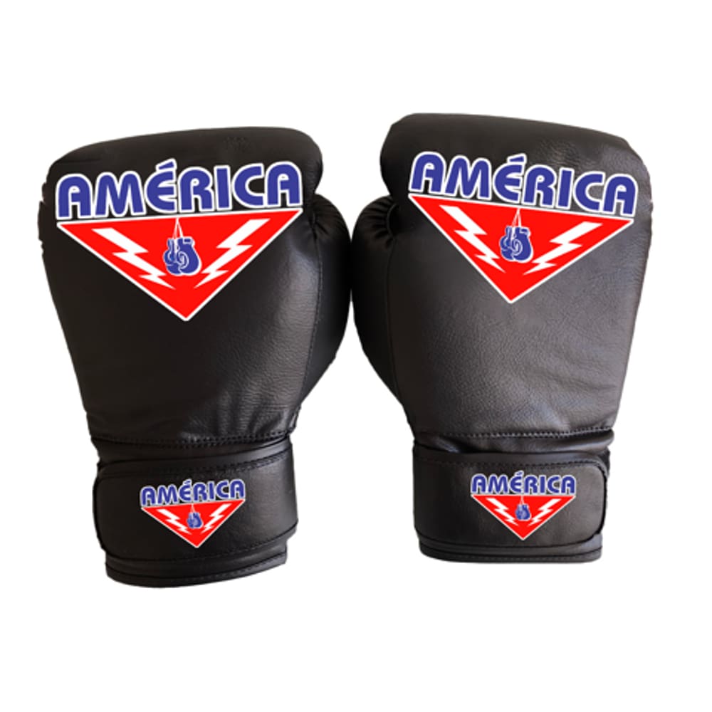 Luva de Boxe de Couro Preto