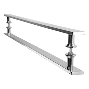 Puxador Barra Chata Inox Para Porta De Madeira 1.80 metro
