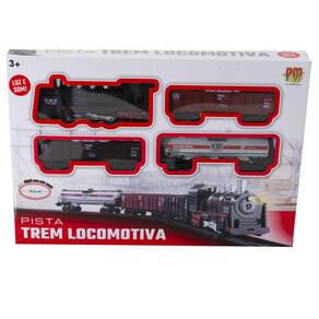 Trem Ferrovia Locomotiva Brinquedo Ferrorama Trilhos Criança