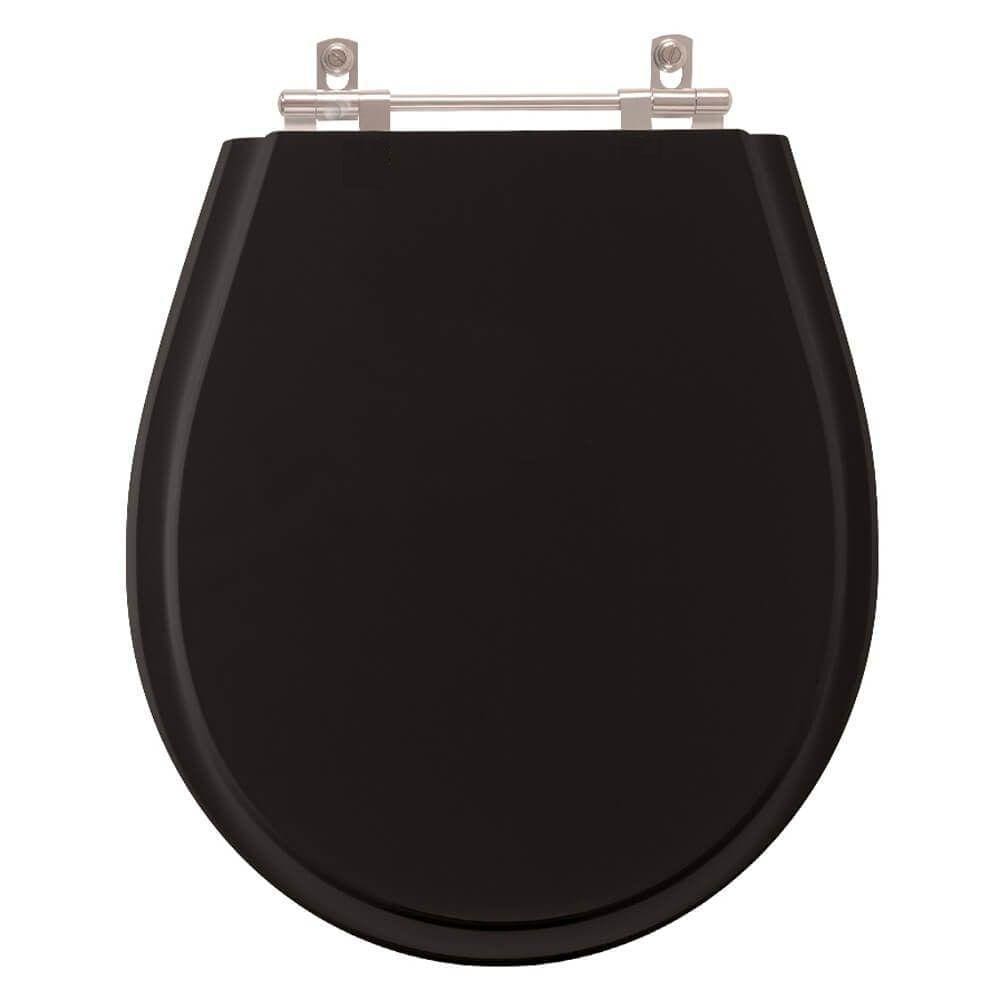 Assento Sanitario Aries Preto para Bacia Eternit 6lpf