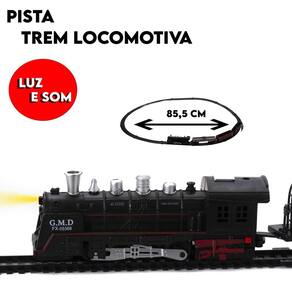 Trem Brinquedo A Pilha Trenzinho Eletrico Kids Com Trilho