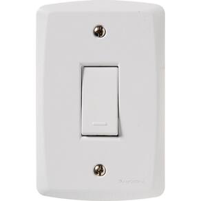 Conjunto 4X2 Com 1 Interruptor Simples 10 A 250V Lux2 Branco