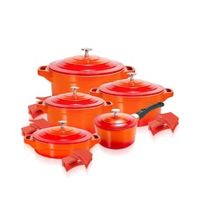 JOGO DE PANELAS LE COOK PREMIER RED 4 PCS - 1,7L / 2L / 2,6L / 4,5L