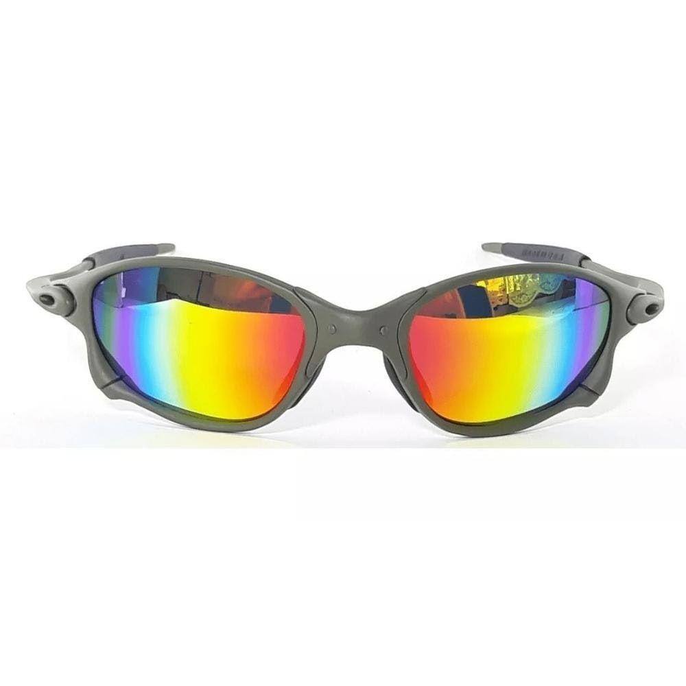 Óculos de Sol Juliet X-Metal Lentes Arco Iris Metal Polarizadas