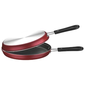 Omeleteira Rasa Loreto Tramontina em Alumínio com revestimento interno antiaderente Ø24cm Vermelho Tramontina
