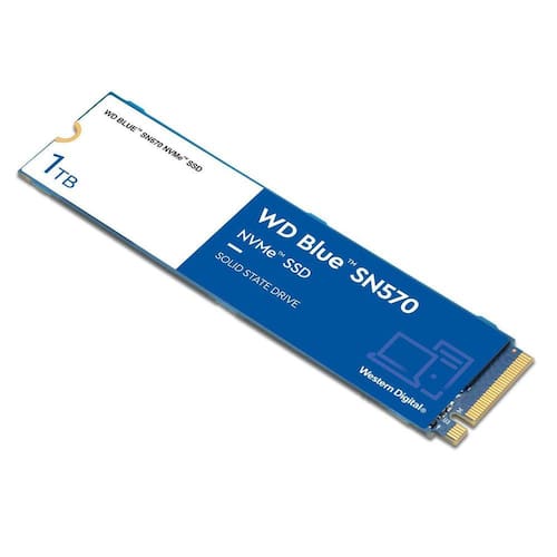 imagem-SSD 1TB WD Blue SN570 M.2 2280 PCIe Gen 3.0 x4 NVMe 1.4 3D Nand TLC, Leitura 3.500 MBs - Modelo WDS100T3B0C