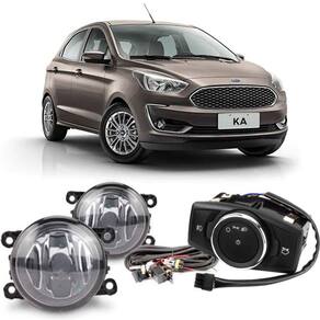 Kit farol auxiliar Milha Ka 2019 em diante Bmo sem grade