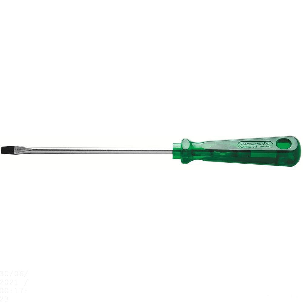 Chave de Fenda Ponta Chata em Aço Cromo Vanádio 5x250 mm (3/16x10") Tramontina PRO Tramontina