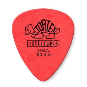 Palheta Dunlop Tortex 0.50mm Vermelha 12 Unidades 418P.50