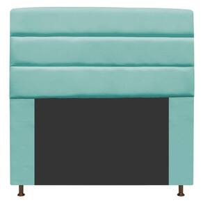 Cabeceira Turim 140 Cm Casal Suede Azul Tiffany