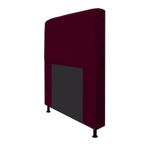Cabeceira Dama 195 Cm King Size Com Botonê Suede Bordô