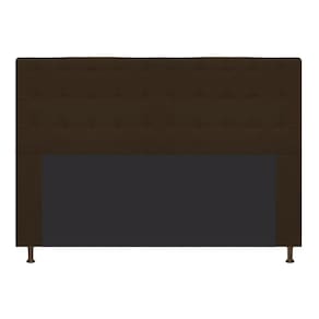 Cabeceira Dama 195 Cm King Size Com Botonê Suede Marrom