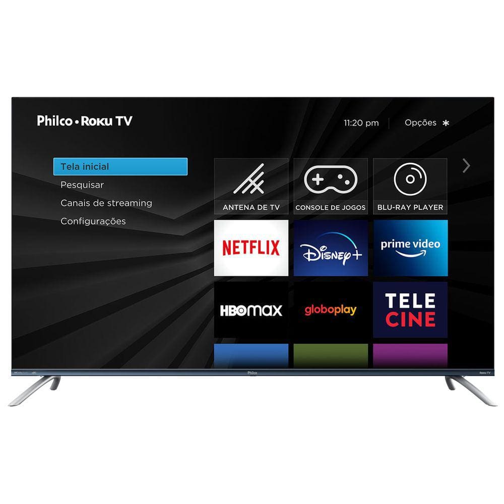 Smart TV Roku Philco 55” PTV55M80RCIBBL 4K LED - Netflix