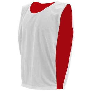 Colete de Treino Dupla Face TRB Branco e Vermelho
