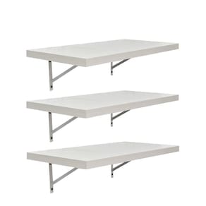 Kit 3 Prateleiras 60 x 20cm Branco Espessura 25mm