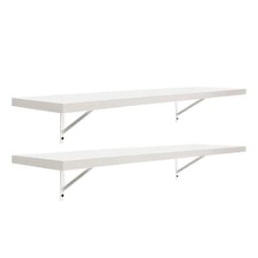 Kit 2 Prateleiras 70 x 30cm Branco Espessura 25mm