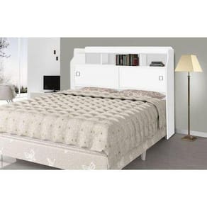 Cabeceira De Casal Jessica 1.40 branco - Cambel Móveis