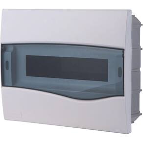 Quadro de Distribuição de Embutir 12 DIN ou 8 NEMA Tramontina com Porta Transparente Tramontina