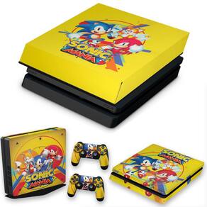 Xbox 360 Slim Capa Anti Poeira - Sonic The Hedgehog - Pop Arte Skins