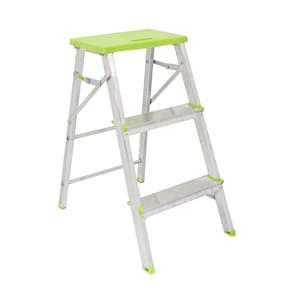 Banqueta Escada Alumínio 3 Degraus 69cm - 120kg Standers