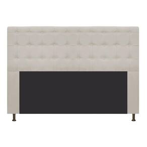 Cabeceira Dama 195 Cm King Size Com Botonê Suede Bege