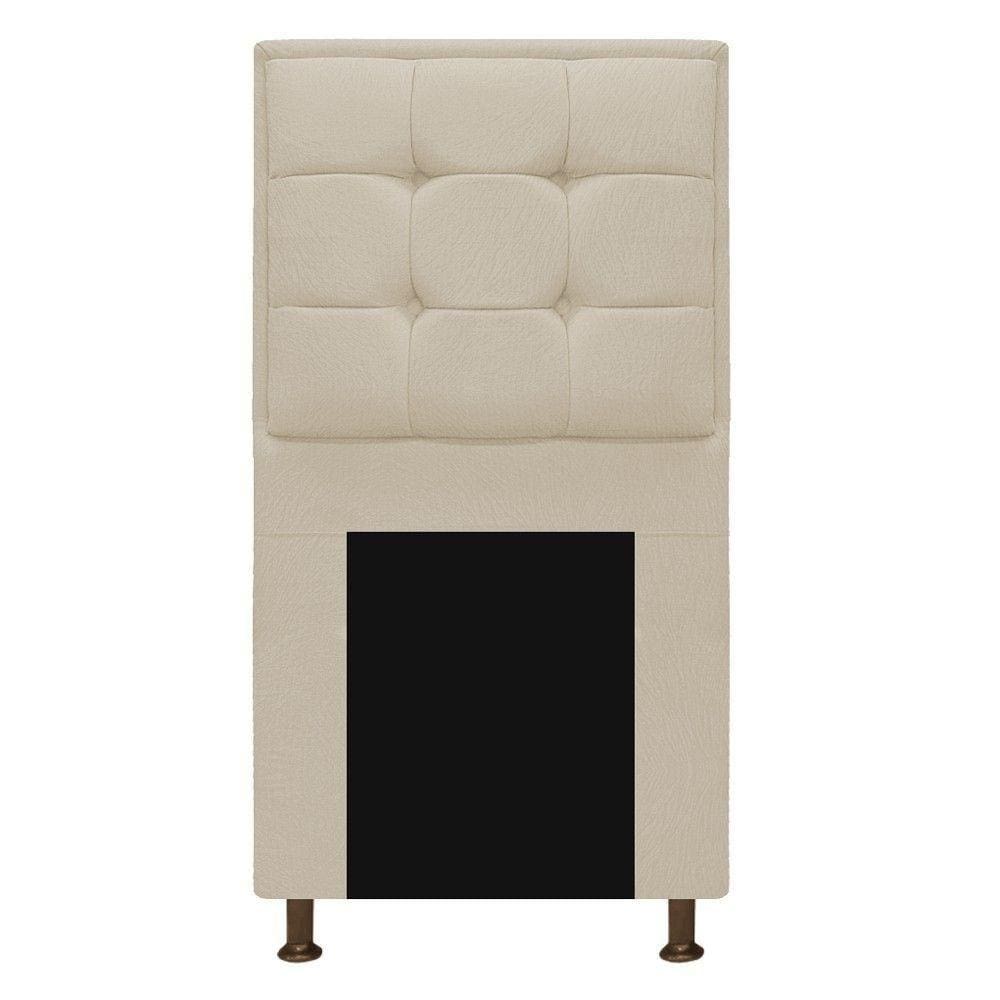 Cabeceira Copenhague 90 Cm Solteiro Suede Bege