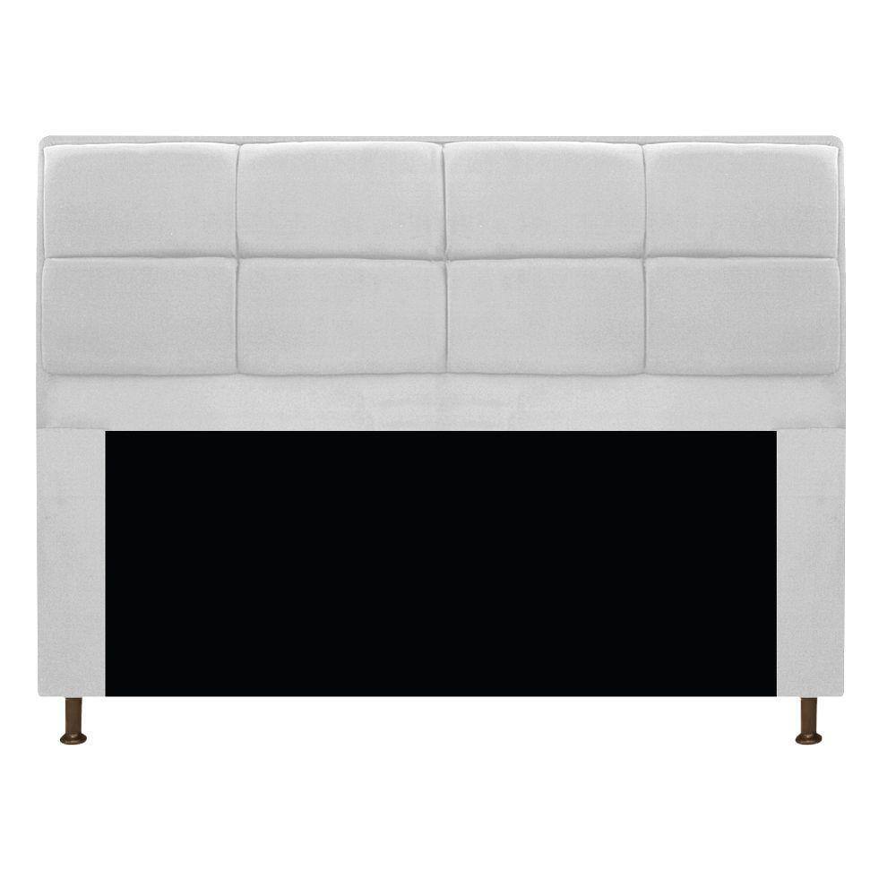 Cabeceira Munique 195 Cm King Size Suede Branco