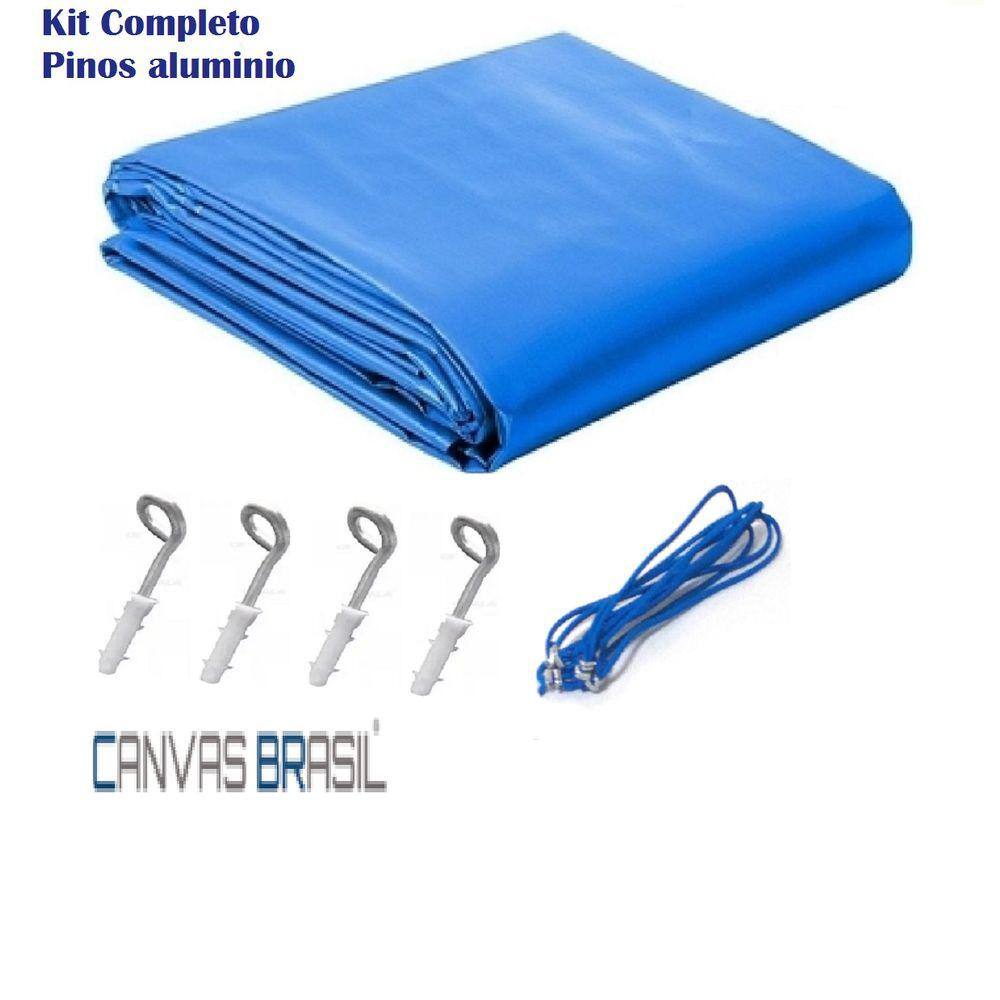 Capa de Piscina 2,50 x 4,00 c/ Acessórios Buchas Pinos Elásticos