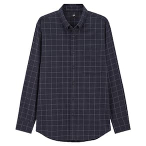 Camisa Flanelada Xadrez Uniqlo Extra GG Azul